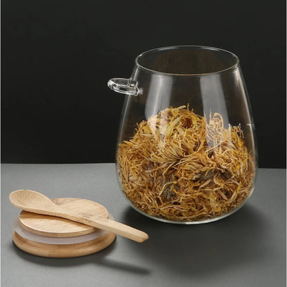 Airtight Glass Food Storage Jar Hermetic Container For Coffee Sugar  Tea With Sealed Lid 2