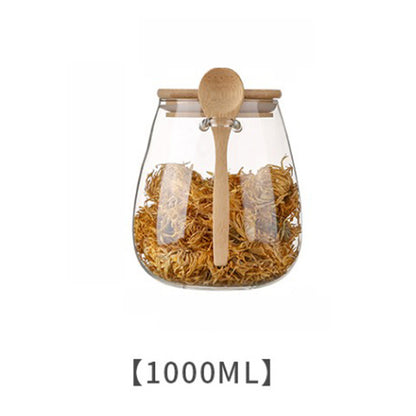 Airtight Glass Food Storage Jar Hermetic Container For Coffee Sugar  Tea With Sealed Lid 9