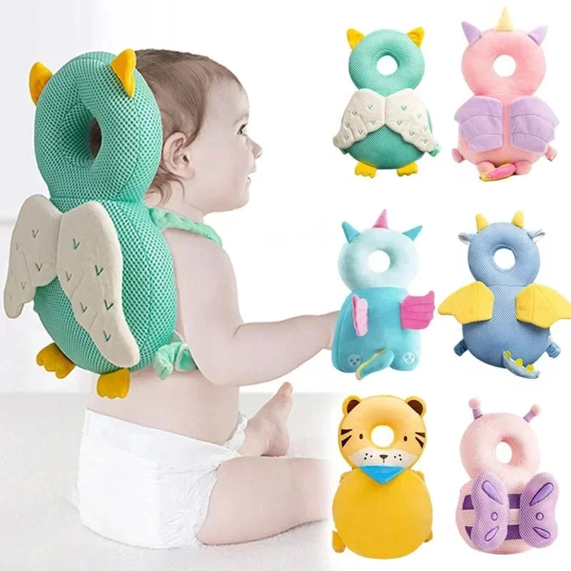 Non Slip Baby Head Protector Safety Pad Soft Security Pillow for Infants, Cute Anti Fall Headrest for Walking Sleeping