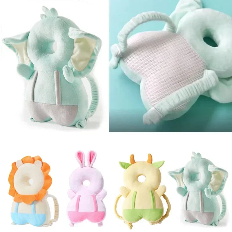 Non Slip Baby Head Protector Safety Pad Soft Security Pillow For Infants Cute AntiFall Headrest For 4