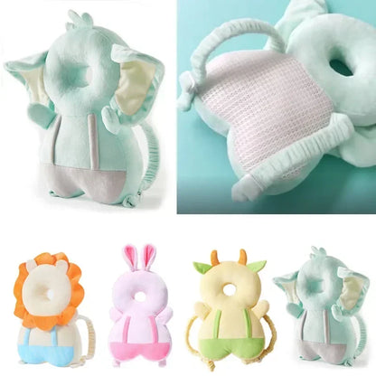 Non Slip Baby Head Protector Safety Pad Soft Security Pillow For Infants Cute AntiFall Headrest For 4