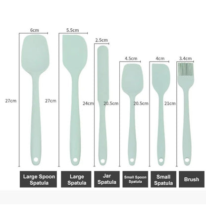 Silicone Spatula Set Food Grade NonStick Heat Resistant Spatulas for Cooking  Baking