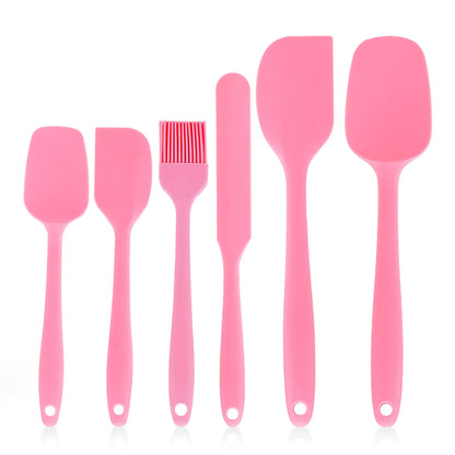 Silicone Spatula Set Food Grade NonStick Heat Resistant Spatulas for Cooking  Baking
