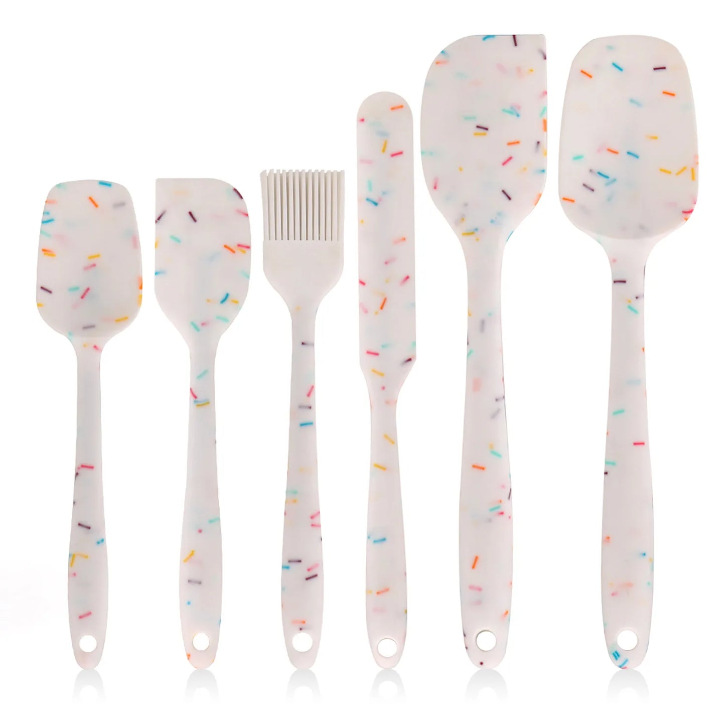 Silicone Spatula Set Food Grade NonStick Heat Resistant Spatulas for Cooking  Baking