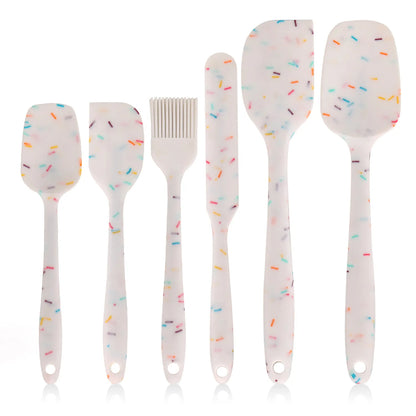 Silicone Spatula Set Food Grade NonStick Heat Resistant Spatulas for Cooking  Baking