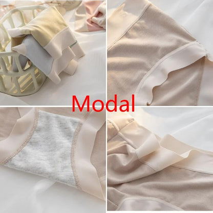 Womens Modal Panties 4 Pack Seamless Underwear Mid Rise Comfortable And Sexy Lingerie For Everyday  4