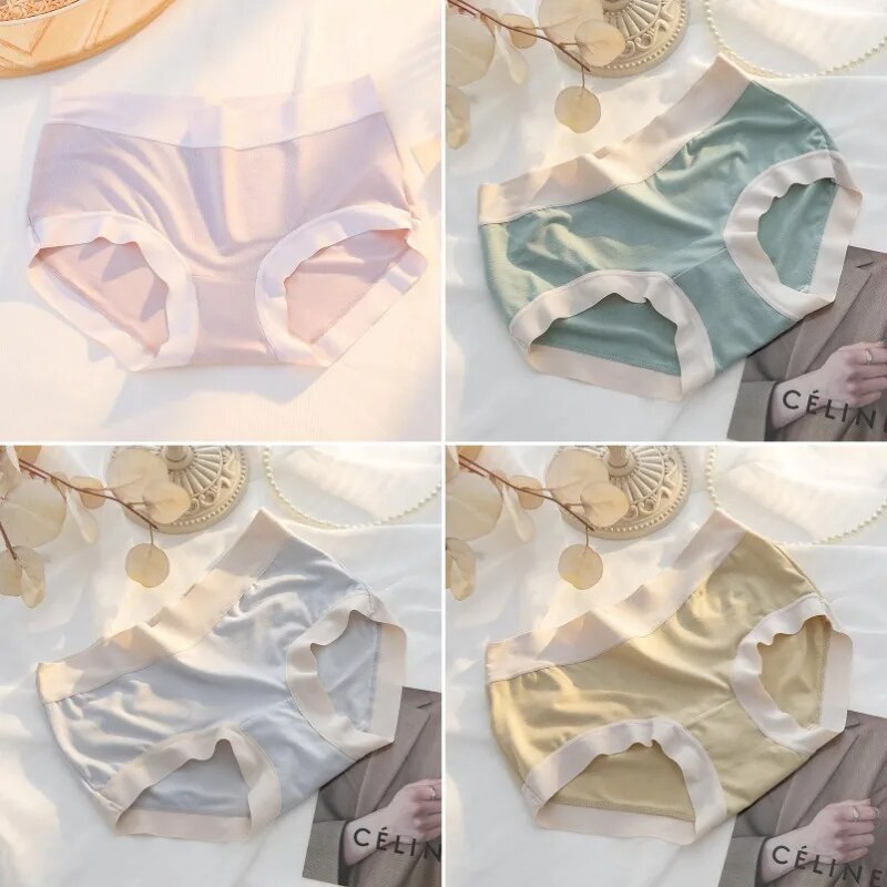 Womens Modal Panties 4 Pack Seamless Underwear Mid Rise Comfortable And Sexy Lingerie For Everyday  10