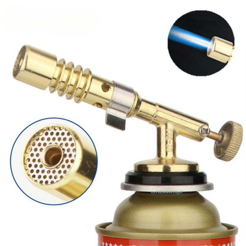 Compact Brass Gas Torch HighTemperature Portable Blowtorch for Soldering and Brazing