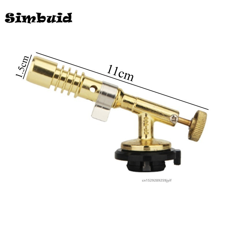 Compact Brass Gas Torch HighTemperature Portable Blowtorch for Soldering and Brazing
