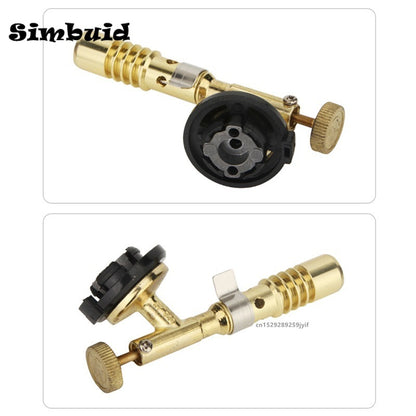 Compact Brass Gas Torch HighTemperature Portable Blowtorch for Soldering and Brazing
