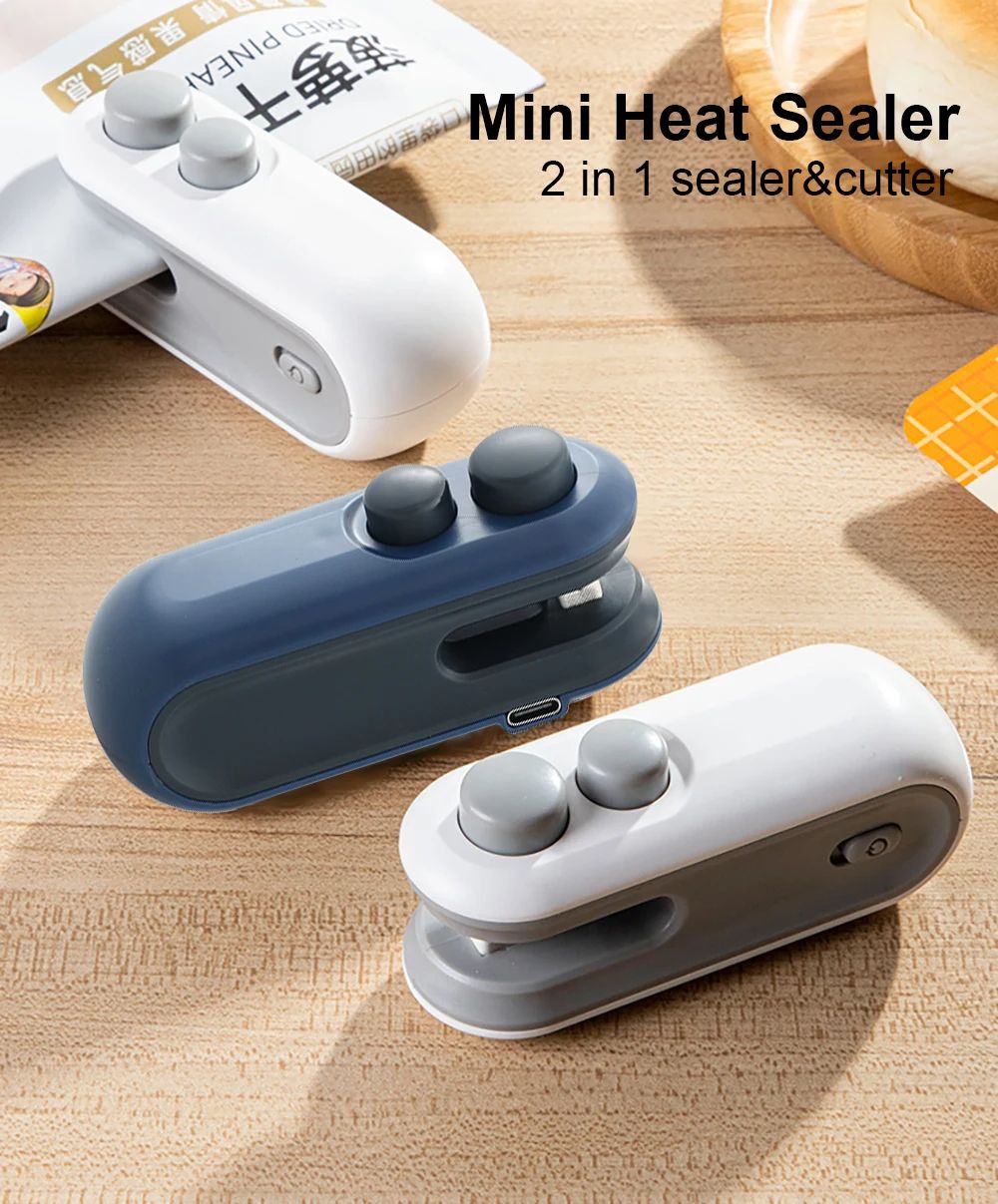 Mini Sealing Machine Handheld Package Sealer for Food Bags Portable Heat Bag Sealer