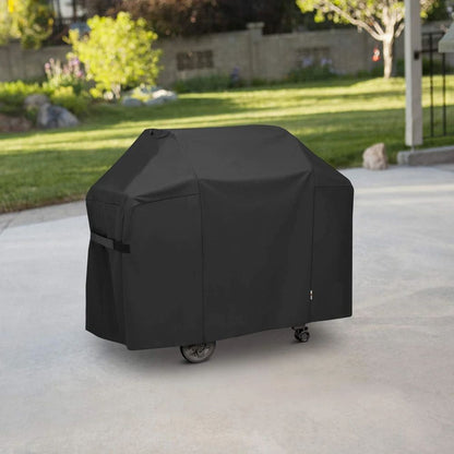 Heavy Duty BBQ Grill Cover, Anti-Dust Waterproof Outdoor Barbecue Cover for Weber, Charbroil & Round Grills