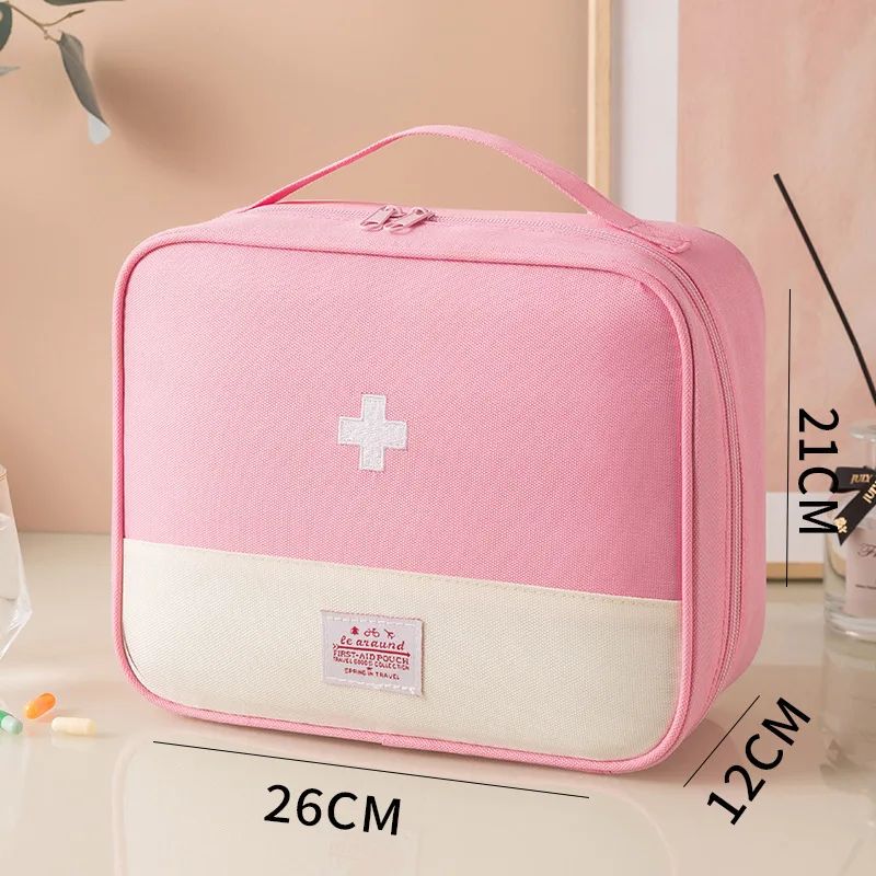 Portable Outdoor First Aid Kit Medicine Storage Bag Set For Travel  Emergency 6