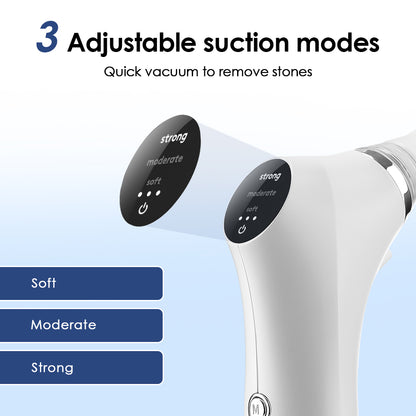 Electric Tonsil Stone Remover Kit, Tonsil Stone Removal Vacuum with LED Light, 3 Suction Modes & Irrigation Syringe