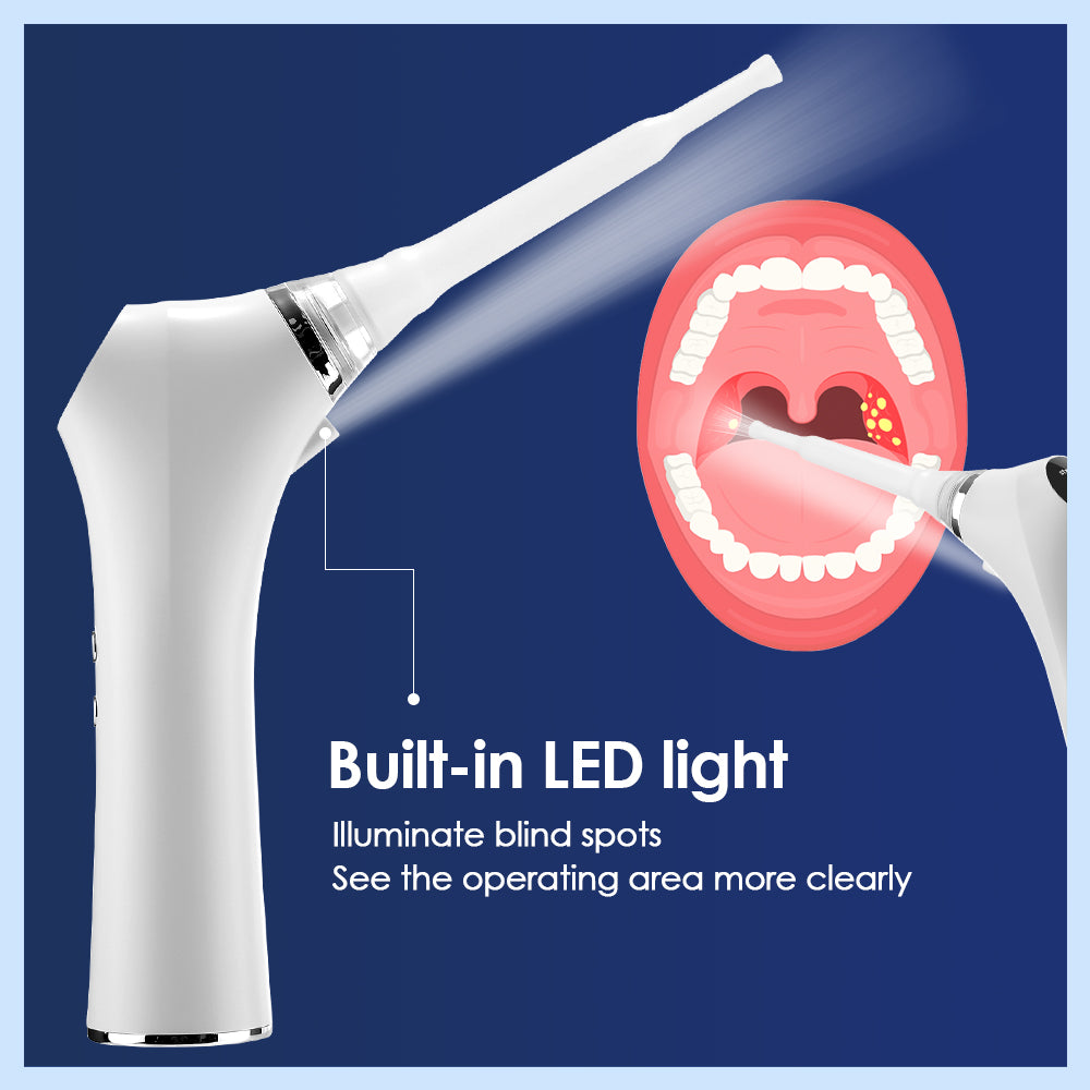 Electric Tonsil Stone Remover Kit, Tonsil Stone Removal Vacuum with LED Light, 3 Suction Modes & Irrigation Syringe