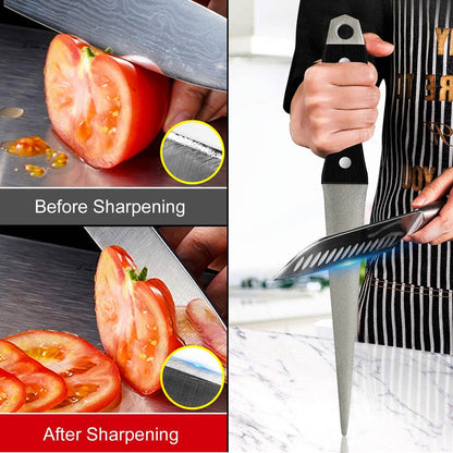 Professional Knife Sharpening Stone Dual Grit Honing Bar For Curved Blades Sickle  Kitchen Cutlery 1