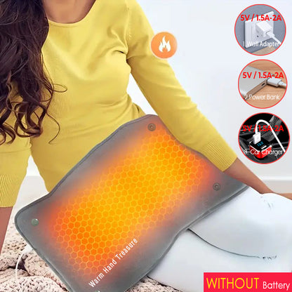 Quick Heating Warming Pad With Adjustable Temperature And USB Power Supply 4