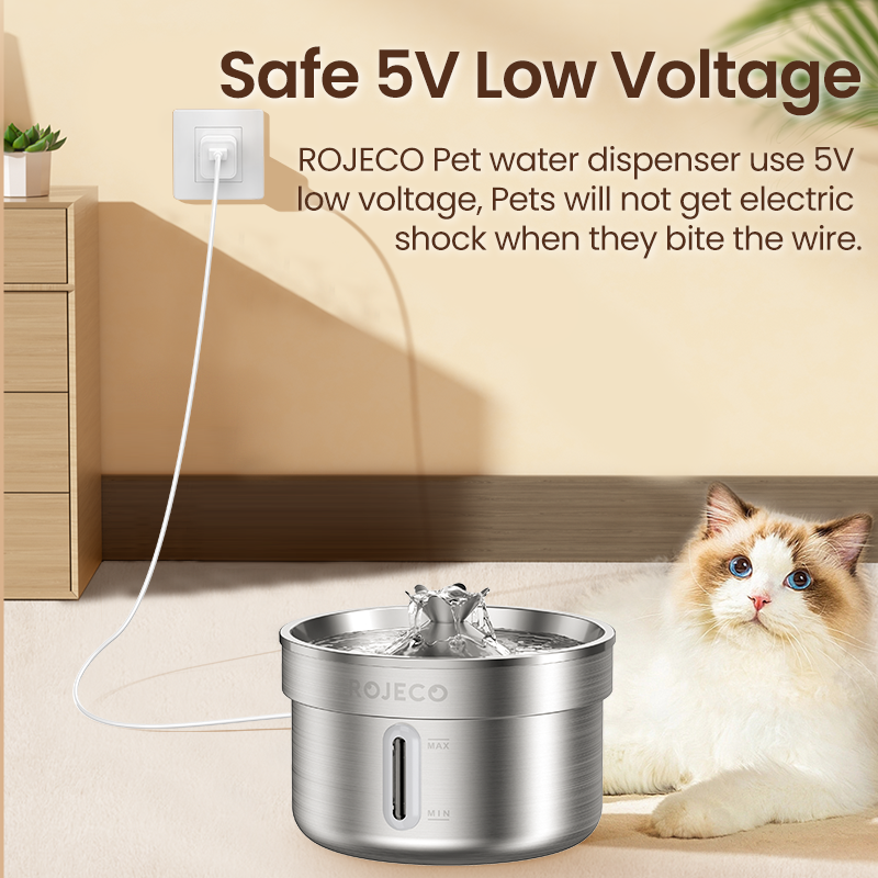 Stainless Steel Pet Drinking Fountain Automatic Cat Water Fountain For Healthy Hydration 1