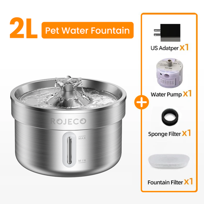 Stainless Steel Pet Drinking Fountain Automatic Cat Water Fountain For Healthy Hydration 6