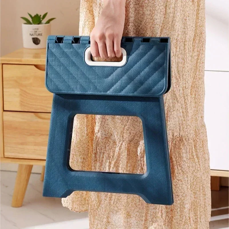 Portable Folding Stool For Adults  Children Durable Thickened Plastic Saddle Chair For Outdoor Camp 1