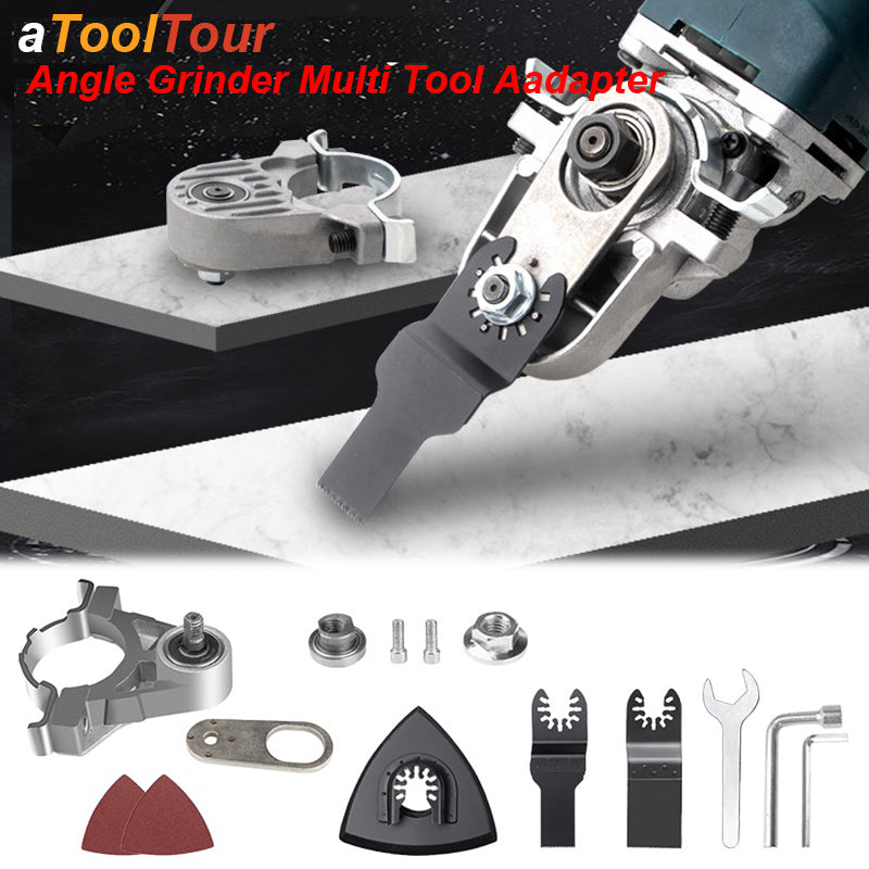 Oscillating Saw Blade Adapter Multifunctional Angle Grinder Converter Tool Kit For Cutting Sanding  2