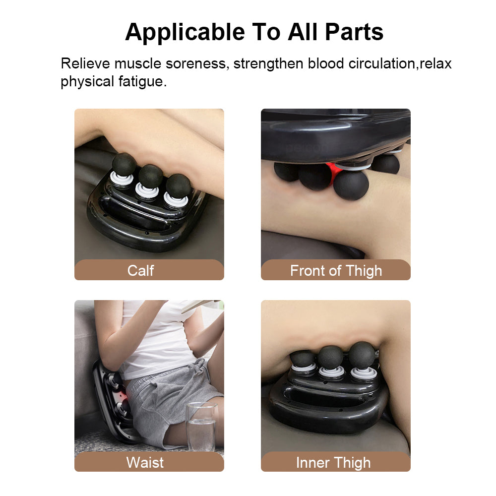 Professional Fascia Massage Gun 6 Head Muscle Massager Gun for Neck Shoulder  Waist High Frequency