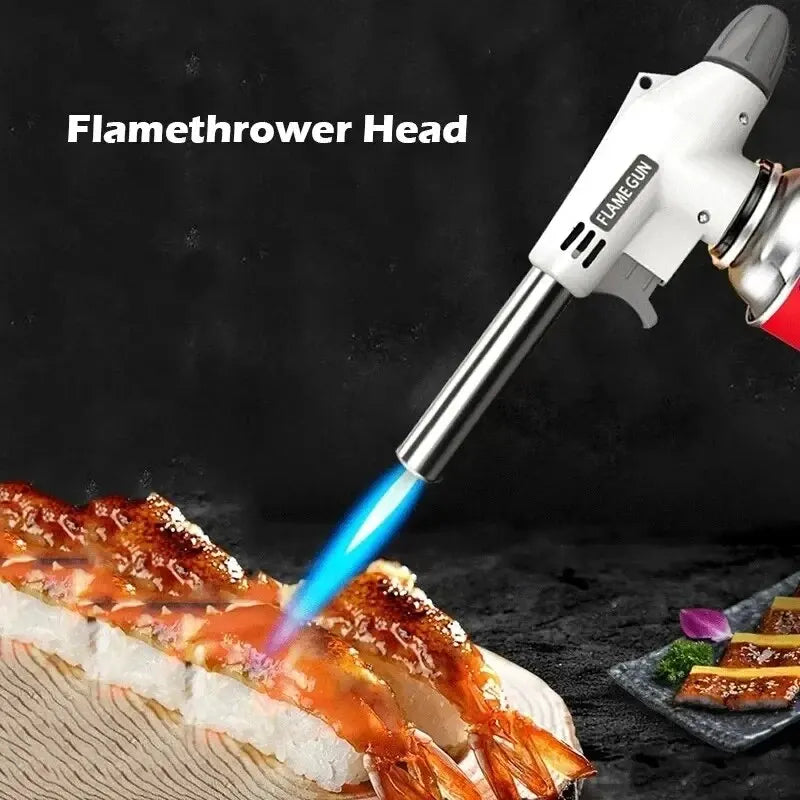 Portable Flame Gun Torch Multifunctional BBQ  Camping Burner for Cooking Soldering  Desserts