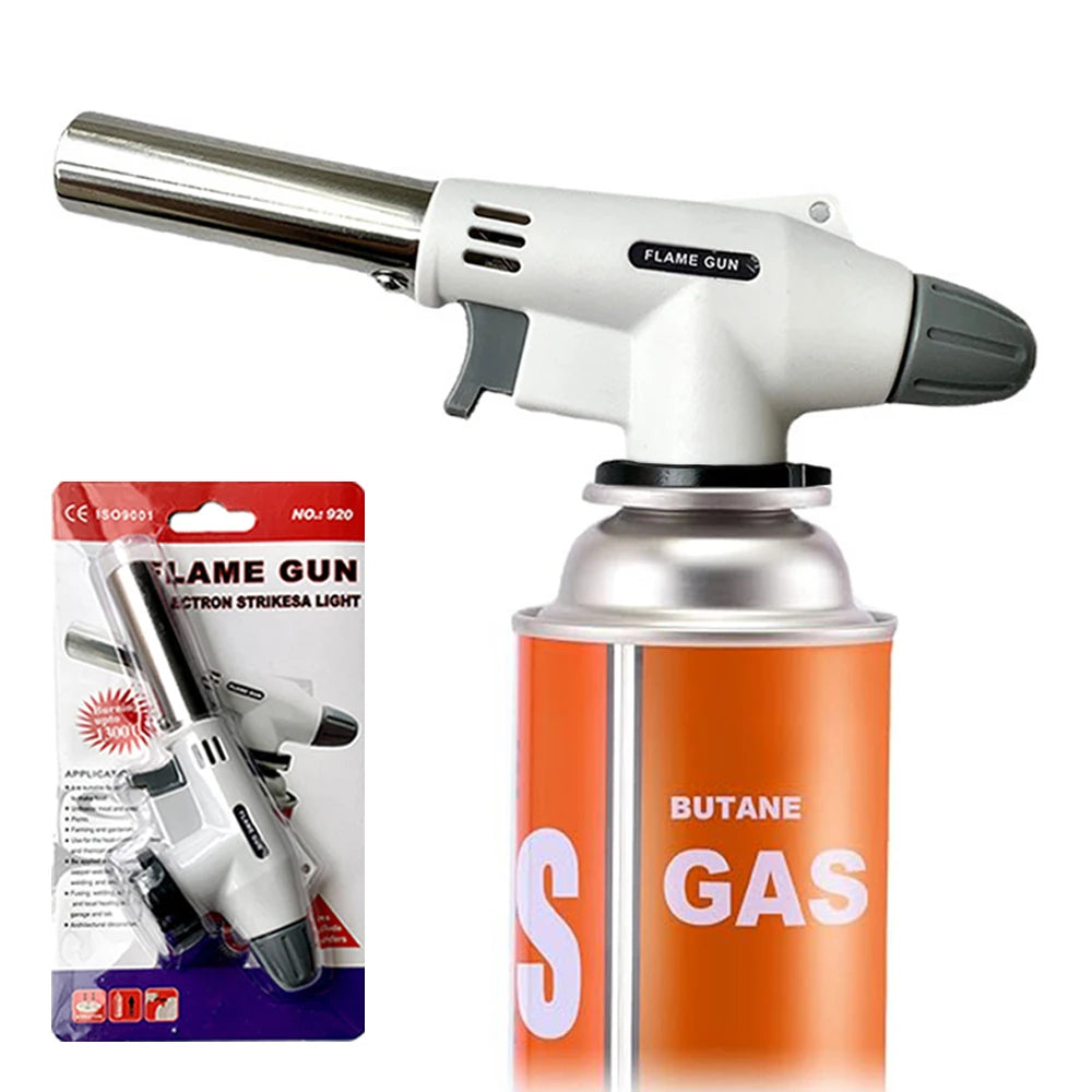 Portable Flame Gun Torch Multifunctional BBQ  Camping Burner for Cooking Soldering  Desserts