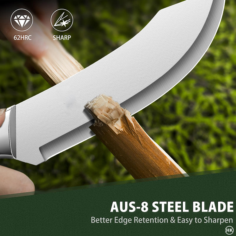Stainless Steel Ultra Sharp Kitchen Knife Heavy-Duty Bending Fracture Knife for Butchers & Meat Cutting