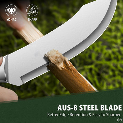 Stainless Steel Ultra Sharp Kitchen Knife Heavy-Duty Bending Fracture Knife for Butchers & Meat Cutting