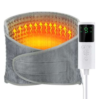 Electric Heating Waist Belt, Adjustable Warm Thermal Pad for Back, Abdomen & Hands