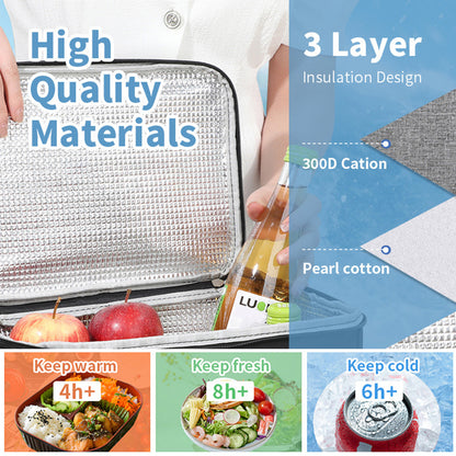 Insulated Lunch Box Bag With Shoulder Strap Leakproof  TravelFriendly For Work School  Picnics 8