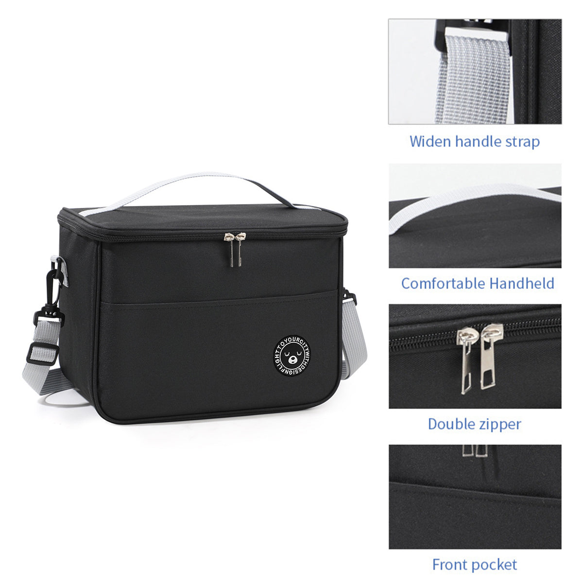Insulated Lunch Box Bag With Shoulder Strap Leakproof  TravelFriendly For Work School  Picnics 6