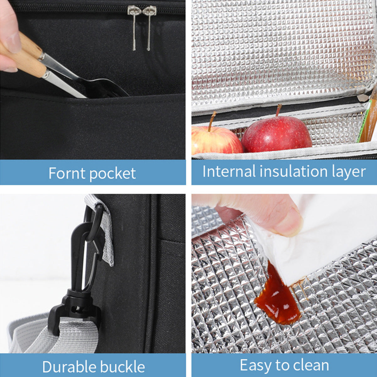 Insulated Lunch Box Bag With Shoulder Strap Leakproof  TravelFriendly For Work School  Picnics 7
