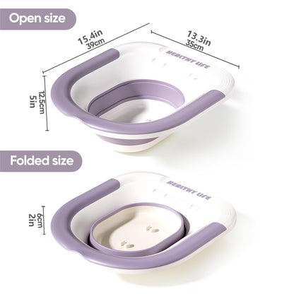 Pregnant Women Sitz Bath Tub Folding Toilet Basin for Postpartum Care  Hemorrhoid Relief 12