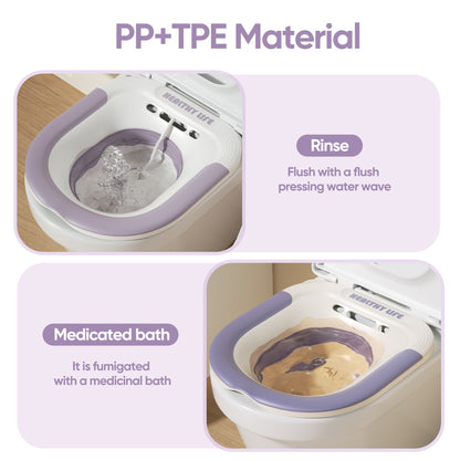 Pregnant Women Sitz Bath Tub Folding Toilet Basin For Postpartum Care  Hemorrhoid Relief 5