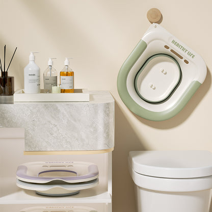 Pregnant Women Sitz Bath Tub Folding Toilet Basin For Postpartum Care  Hemorrhoid Relief 7