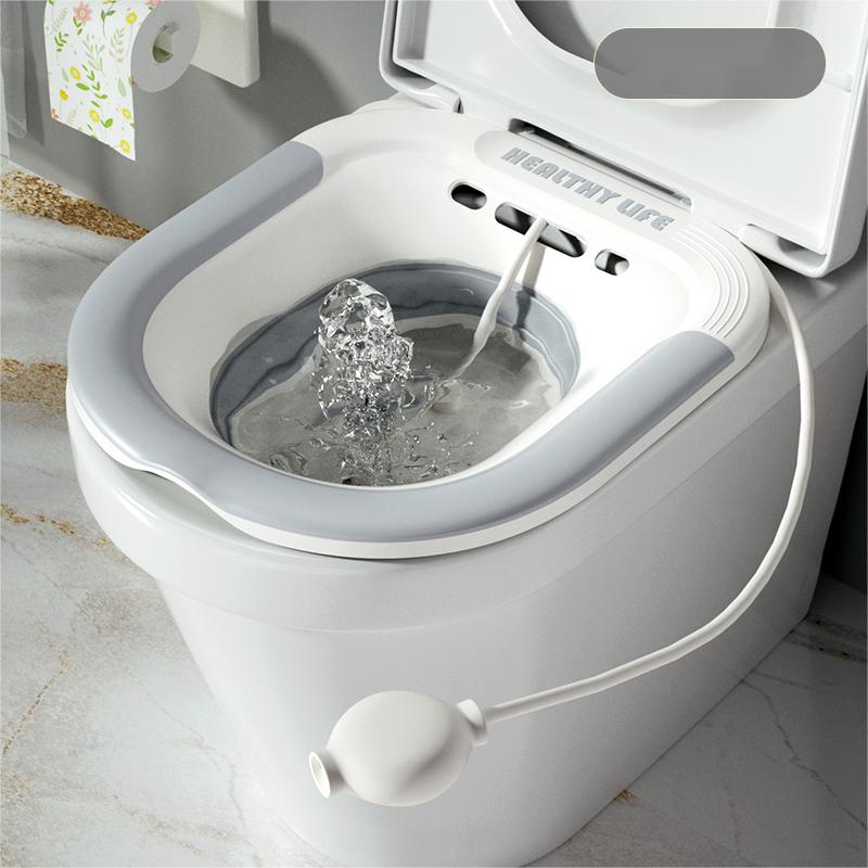 Pregnant Women Sitz Bath Tub Folding Toilet Basin for Postpartum Care  Hemorrhoid Relief
