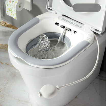 Pregnant Women Sitz Bath Tub Folding Toilet Basin for Postpartum Care  Hemorrhoid Relief