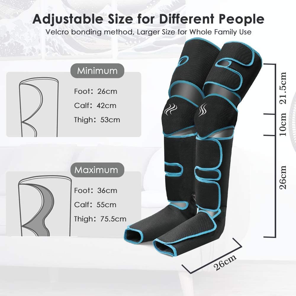Leg Massager With Heating Tech Promotes Blood Circulation  Muscle Relaxation 3