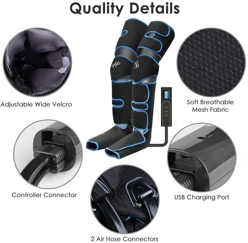 Leg Massager With Heating Tech Promotes Blood Circulation  Muscle Relaxation 4