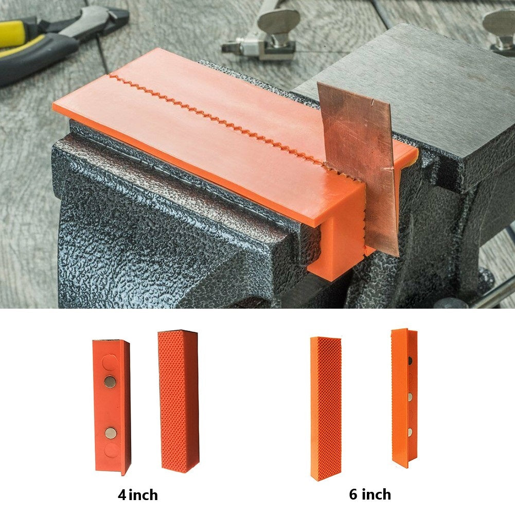 Magnetic Soft Jaw Pads For Bench Vise Rubber Protective Pads Wood  Delicate Materials 5