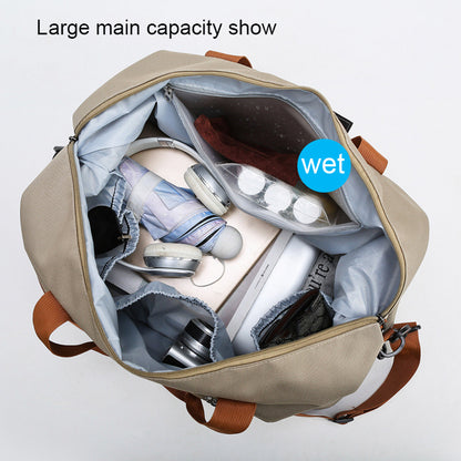 Portable Fitness Duffle Bag CarryOn Luggage For Gym Travel  Work  Trolley Strap  Shoe Compartment 2