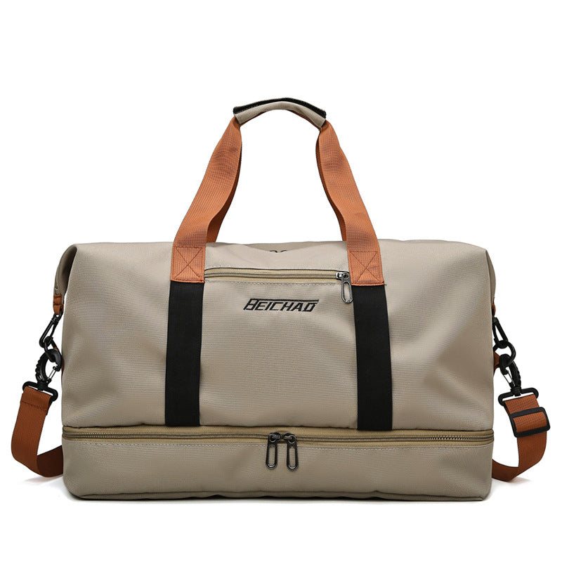 Portable Fitness Duffle Bag CarryOn Luggage For Gym Travel  Work  Trolley Strap  Shoe Compartment 6