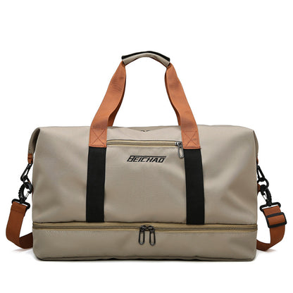 Portable Fitness Duffle Bag CarryOn Luggage For Gym Travel  Work  Trolley Strap  Shoe Compartment 6