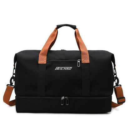 Portable Fitness Duffle Bag CarryOn Luggage For Gym Travel  Work  Trolley Strap  Shoe Compartment 8