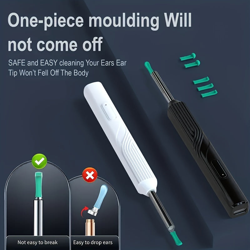 Professional Ear Wax Removal Kit  1296P HD Endoscope With USBC Charging  AtHome Ear Cleaning  Healt 1