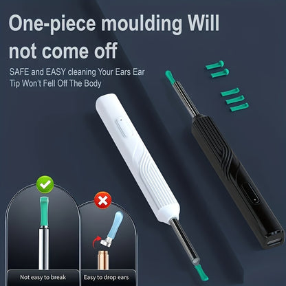 Professional Ear Wax Removal Kit  1296P HD Endoscope With USBC Charging  AtHome Ear Cleaning  Healt 1