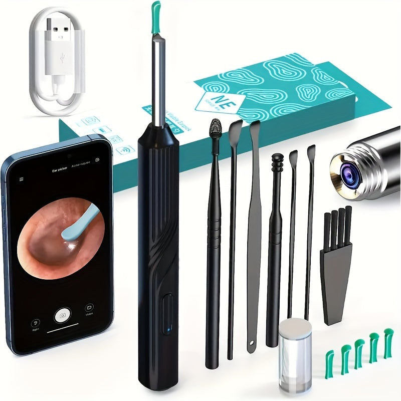 Professional Ear Wax Removal Kit  1296P HD Endoscope With USBC Charging  AtHome Ear Cleaning  Healt 5