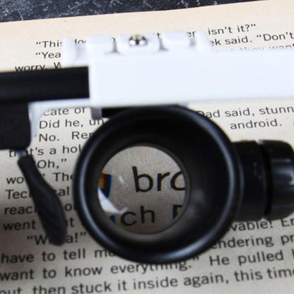 LED HeadMounted Magnifier with Light